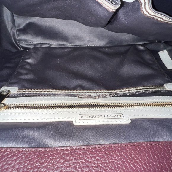 Plum Leather Henri Bendel Tote/Backpack - Picture 3 of 10